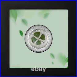 2025 Palau Four Leaf Clover Ounce of Luck 1 oz Silver Proof Coin Mintage of 2025 2025 Palau Four Leaf Clover Ounce of Luck 1 oz Silver Proof Coin Mintage of 2025