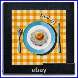 2025 Republic of Cameroon Silver Proof Fried Egg (with Box & COA)