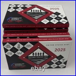 2025 S AMERICAN WOMEN QUARTERS OFFICIAL SILVER PROOF SET w CERITIFICATE & BOX