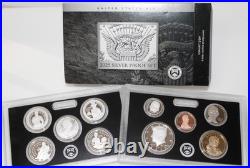 2025 S US Mint ANNUAL 10 Coin SILVER Proof Set with Box, COA + Eagle Staff $1