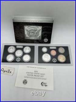 2025-S United States Silver Proof 10 Coin Set with Box and COA, Sold Out