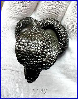 2025 Samoa $5 3oz. 999 Silver 3D Snake Shaped Coin (Box & COA) Black Cobra 2025 Samoa $5 3oz. 999 Silver 3D Snake Shaped Coin (Box & COA) Black Cobra