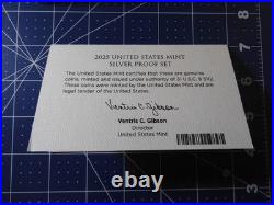 2025 Silver Proof Set 10 Coin 25RH Ultra Cameo Proof Box COA Complete With Penny