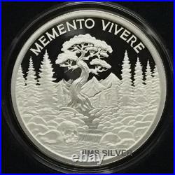2025 Silver Shield MEMENTO VIVERE 1 oz Silver PROOF with BOX & COA# 63 or LOWER