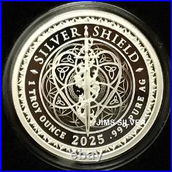 2025 Silver Shield MEMENTO VIVERE 1 oz Silver PROOF with BOX & COA# 63 or LOWER