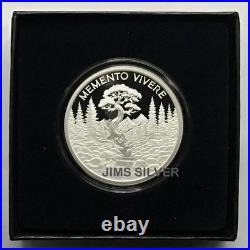 2025 Silver Shield MEMENTO VIVERE 1 oz Silver PROOF with BOX & COA# 63 or LOWER