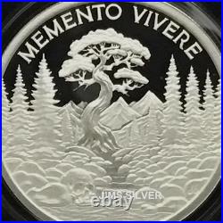 2025 Silver Shield MEMENTO VIVERE 1 oz Silver PROOF with BOX & COA# 63 or LOWER