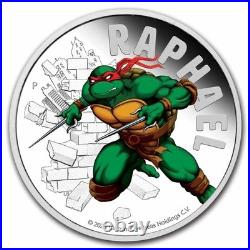 2025 TUV 1 oz Silver Colorized TMNT Raphael Proof (Box)