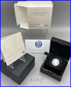 2025 UK Proof Silver Sovereign, Presentation Box/OGP Reverse Scratches