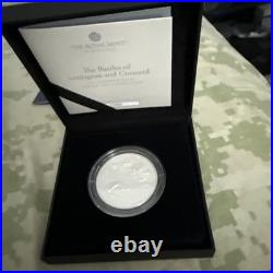 2025 UK Royal Mint One Ounce Silver Proof Lexington And Concord Box/COA 5,000 M