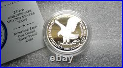 2025 US Mint? SILVER PROOF 250th Anniversary NAVY Privy. Box + CoA