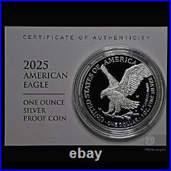 2025-W American Silver Eagle Proof 1 oz Coin 25EA West Point OGP Box & COA 2025-W American Silver Eagle Proof 1 oz Coin 25EA West Point OGP Box & COA