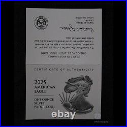 2025-W American Silver Eagle Proof 1 oz Coin 25EA West Point OGP Box & COA 2025-W American Silver Eagle Proof 1 oz Coin 25EA West Point OGP Box & COA