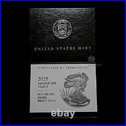 2025-W American Silver Eagle Proof 1 oz Coin 25EA West Point OGP Box & COA 2025-W American Silver Eagle Proof 1 oz Coin 25EA West Point OGP Box & COA