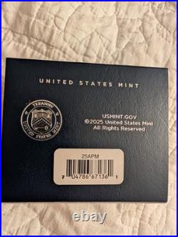 2025-W American Silver Eagle Proof 250th Anniversary U. S. Army Box And COA