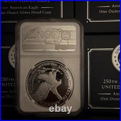 2025-W Proof $1 250th Anniversary US Army Privy Silver Eagle NGC PF70 Box INC