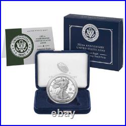 2025-W Proof $1 American Silver Eagle Army Privy 250th Anniversary Box, OPG