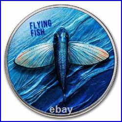 2026 Cameroon 1 oz Silver Proof Flying Fish (With Box and COA)