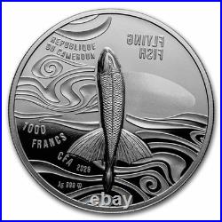 2026 Cameroon 1 oz Silver Proof Flying Fish (With Box and COA)