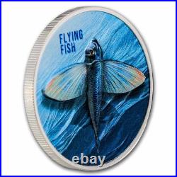 2026 Cameroon 1 oz Silver Proof Flying Fish (With Box and COA)
