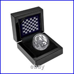 2026 Niue 1 oz Silver Black Proof Coin Chess Rook with Box and COA