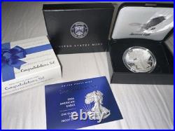 2026 P Congratulations Set American Eagle Silver Proof Box & Coa 26rf