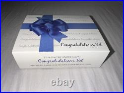 2026 P Congratulations Set American Eagle Silver Proof Box & Coa 26rf