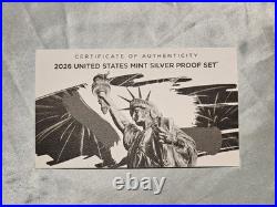 2026 S Semiquincentennial Silver Proof Set 1776-2026 US Mint Box COA Complete