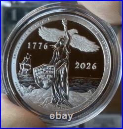 2026 Sail4th 250 1 oz Silver Proof Round (withBox & COA)