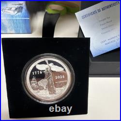 2026 Sail4th 250 1 oz Silver Proof Round (withBox & COA)