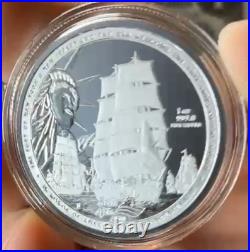 2026 Sail4th 250 1 oz Silver Proof Round (withBox & COA)