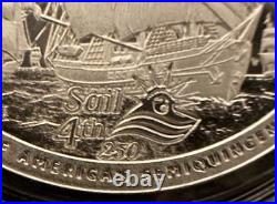 2026 Sail4th 250 1 oz Silver Proof Round (withBox & COA)