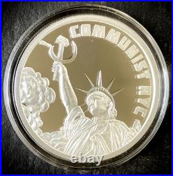 2026 Silver Shield COMMUNIST NYC 1oz 999 Silver Proof -Box and COA- #86 of 286