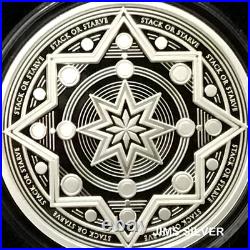 2026 Silver Shield STACK OR STARVE V3 1 oz Silver PROOF with BOX & VERY LOW COA
