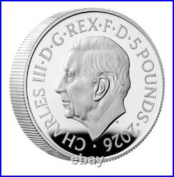 2026 UK Great Engravers William IV Merlen Crown 2 oz Silver Proof BOX COA New