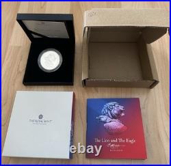 2026 UK Lion and Eagle 1 oz Silver Proof BOX COA BETH ZAIKEN Mintage 1500