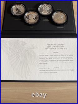 225th ANNIVERSARY Silver American Liberty Medal Proof (withBox /Booklet)