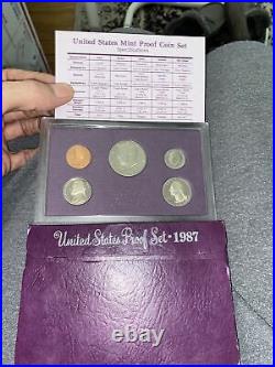 2(1) 1987 S US Constitution $1 Proof Silver Dollar Coin withCOA & Box ULTRA CAMEO