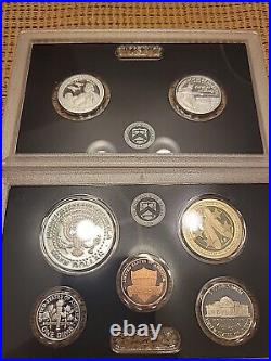 2 SETS 2021 S United States Mint Silver Proof Sets Original Box & COA