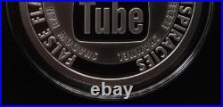 2 oz silver proof Youtube Censored 2021.999 Pure Fine COA Box Silver Shield