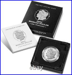 3 2023 Morgan Silver Dollar Proof Coins Sealed in US Mint Shipping Box