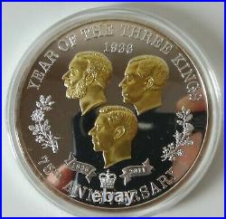 3 kings 5oz. 925 silver proof coin / medal 2011 Ltd ed 85/ 450 box & COA -1231