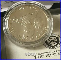 4 1991 P Korean War Memorial Silver Dollar $1 Coin Box COA Uncirculated PROOF