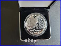 (4) 2011-W September 11 National Proof Medal 1 oz. 999 Silver withBox & COA 9/11