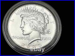 4 Coin Set 2023 Morgan & Peace Silver Dollars Unc & Proof OGP BOX COA. 9999