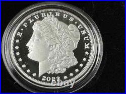 4 Coin Set 2023 Morgan & Peace Silver Dollars Unc & Proof OGP BOX COA. 9999