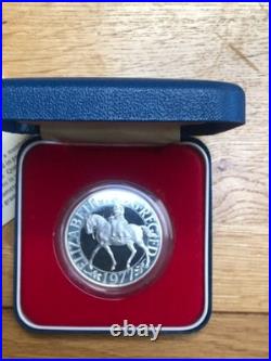 4x 1977 Silver Jubilee Crown. 925 Silver Proof Coins-Different Royal Mint Issues