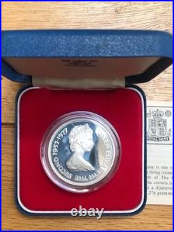 4x 1977 Silver Jubilee Crown. 925 Silver Proof Coins-Different Royal Mint Issues