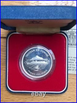 4x 1977 Silver Jubilee Crown. 925 Silver Proof Coins-Different Royal Mint Issues