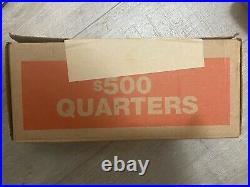 $500 FV Box of Fed Sealed Quarters. Ws, Silver, MS, Errors Last Boxes Left